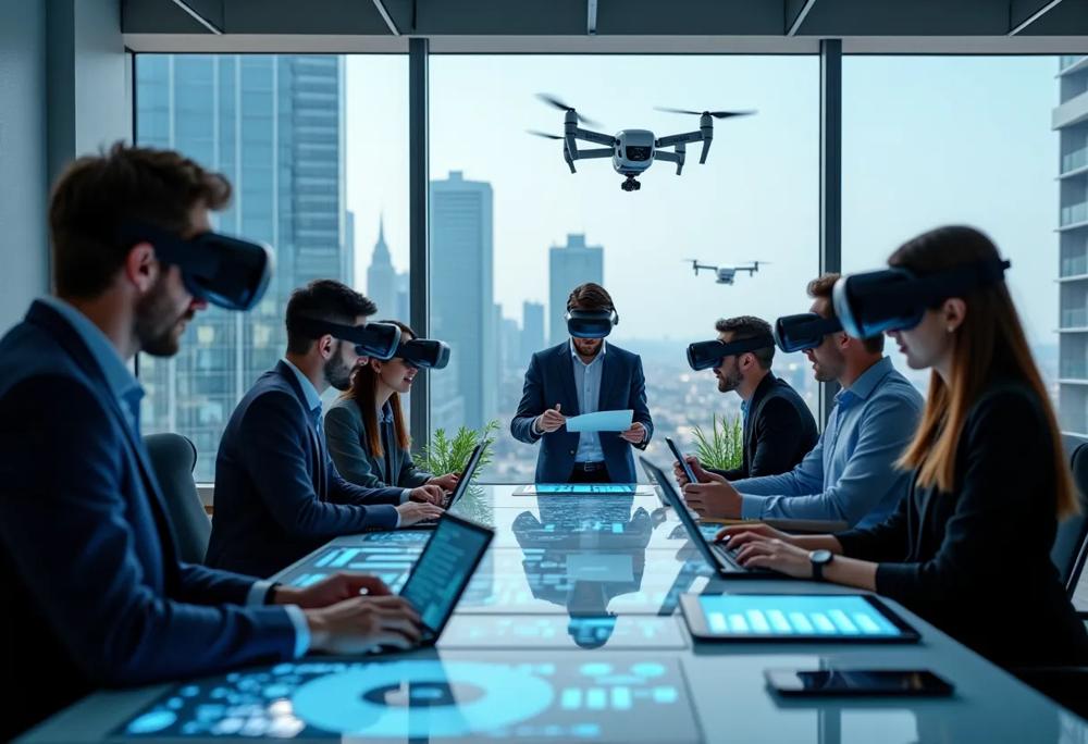 futuristic office
