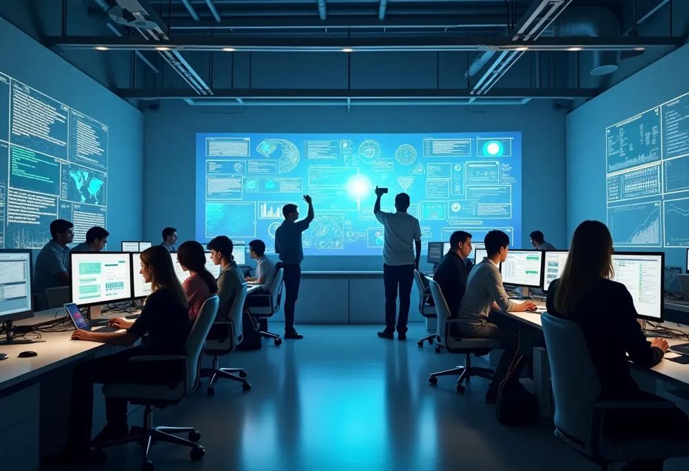 futuristic office